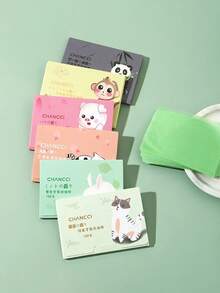 4 包 400 张，或 3 包 300 张便携式吸油纸，面部清洁湿巾，用于控油和缩小毛孔，适合男士和女士、学生、吸油纸、美容、护肤品、水疗、自我护理、护肤工具、面部护理、美容师用品、皮肤、洗面奶、面部 - 彩色 - 查看 6