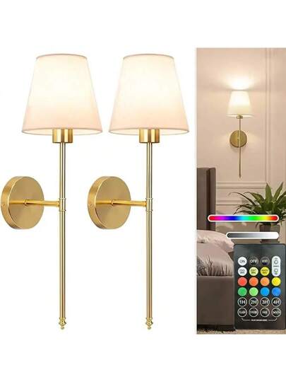 1P/ LED Nordic Wand Lamp Charge RGB Bulb /NO Removable Wireless Verlichting Bedroom Corridor Hallway Indoor Luminaire Bedside ative At The Entrance Of Ho Lights view 8