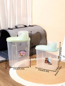 Personalized Custom Pet Food Storage Containers, Custom Pet Pet Food Storage Containers & Measuring Spoons, Dog Food Containers, Cat Food Containers, Dispensing Bottles - Multicolor - View 6