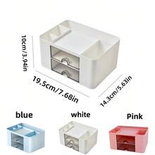 Desk Storage Box, Pen Holder, Drawer Desktop Display Rack, Multi-Functional Office Storage Box, Suitable For School, Office, Home Desk Organization - Multicolor - View 9