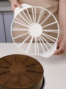 1pc 14/16-Slice Round Cake Cutter, Mousse Cake Divider, Cheese Cutter, Home DIY Baking Tool, Cake Slicer, Cake Transfer Shovel, Cake Stand, Kitchen & Dining Baking Supplies, Cake Tools