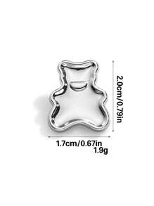 10 Stücke/Pack süße Mini Bär Metallknöpfe, matte Oberfläche, einfaches & modisches Design, geeignet für Mäntel, Pullover, Jacken, Kleider, Taschen, Geschenkboxen, Nähen, DIY Handwerke und Partyzubehör