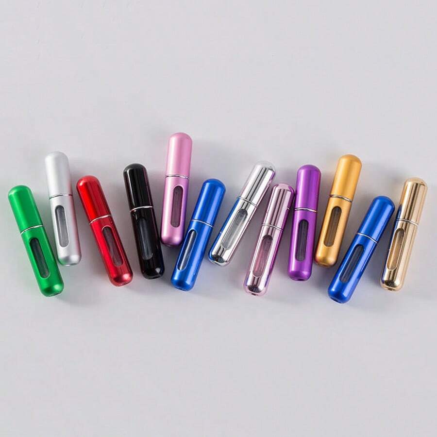 1pc Glass Perfume Spray Bottle With Aluminum Atomizer, Unscented Empty Refillable Dispenser, Perfect For Home, Travel, Wedding, Party, Birthday Gift - Nhiều màu - Xem 1