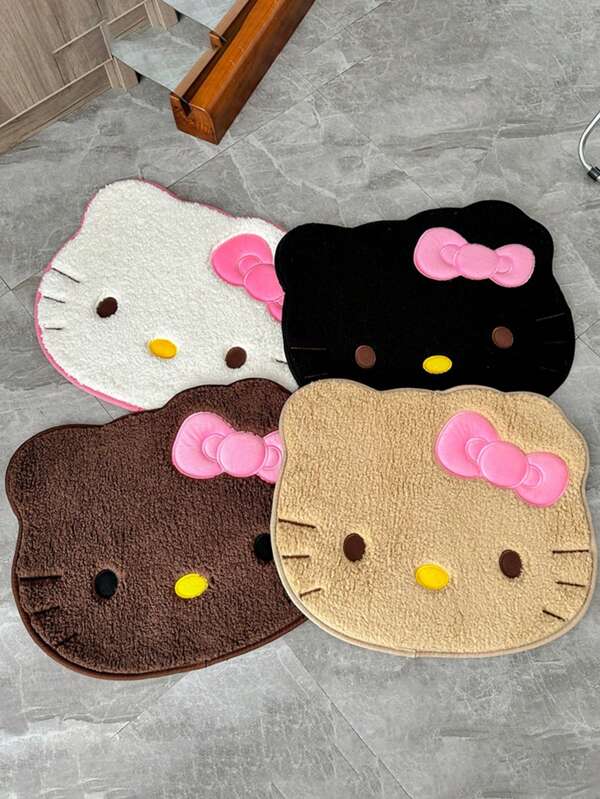 Sanrio 1Pc Hello Kittys Carpet Cute Anime Bedroom Bathroom Carpet Bedroom Living Room Floor Mat Door Mat Decoration Gift(Some Parts May Be Random) Back To School