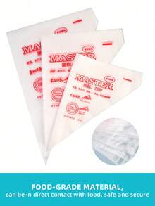 100PCS Clear Cream Bags With 8 Pieces Stainless Steel Piping Nozzles Set(6 Teeth, 8 Teeth, 15 Teeth), Disposable Pastry Bags, Cake Decorating Bags, Suitable For Homemade Cake, Macaron, Cookie,Icing Piping Bags For Cake Pastry Cupcake Decoration And Pastry Decoration,Cream, Mother's Day Gift