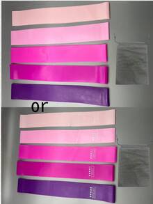 1 件/2 件/3 件/5 件女士阻力带套装 - 瑜伽普拉提臀部训练带，用于腿部和臀部锻炼，TPE 弹性健身带，用于全身塑形、拉伸、家庭健身房、Crossfit - 夏季便携式健身带（5 种颜色）- 混合配送 - 彩色 - 查看 22