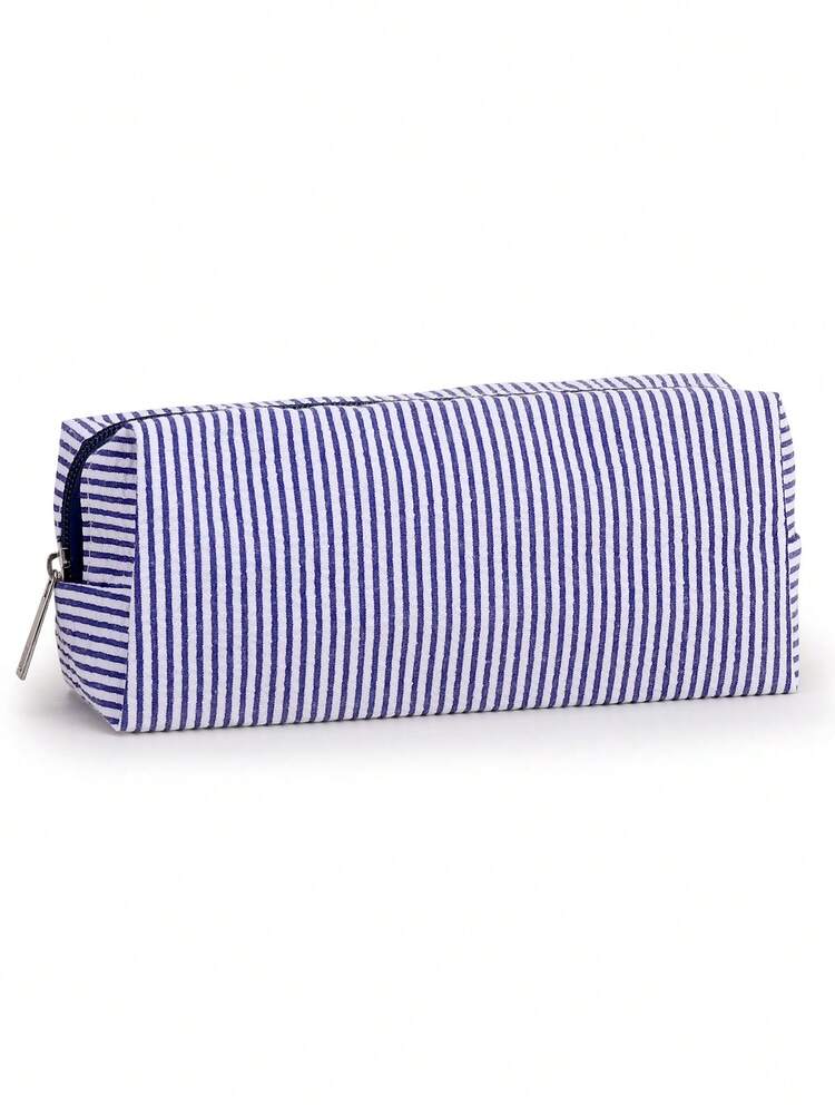 1个定制热转印灯芯绒拉链铅笔盒，文具收纳袋，桌面整理包，适用于办公室、教室、返校用品（化妆包），适合初中、高中、大学学生、大一、大二、低年级学生，沙漠秋季舒适风格，办公装饰 - 彩色 - 查看 19