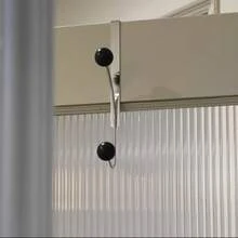 Gancho de Hierro para Puerta Fácil de Instalar, Ganchos Metálicos Resistentes para Abrigos, Sombreros Perfectos para Almacenamiento en Dormitorio, Cocina y Baño - Blanco - Ver 8