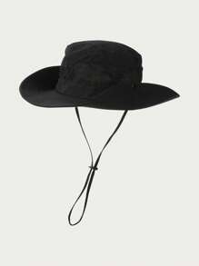 1 pièce Chapeau de seau femme chapeau de cow-boy unisexe chapeaux de soleil réglable profil bas non structuré couleur unie pour hommes femmes pour voyages extérieurs cadeaux