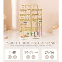 Jewelry Organizer Holder Metal: Office Womens Elegance Large Jewelry Tree With Neckl Earring Brlet Rack