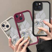Vintage IPod With Head Phones And Book Phone Case For IPhone 16 Pro Max/16 Plus/16 Pro/16/15/14/13/12/11, Unisex, Scratch Resistant TPU, Full Body Ultra Thin, Shockproof With Camera Guard - Burgundy - View 3
