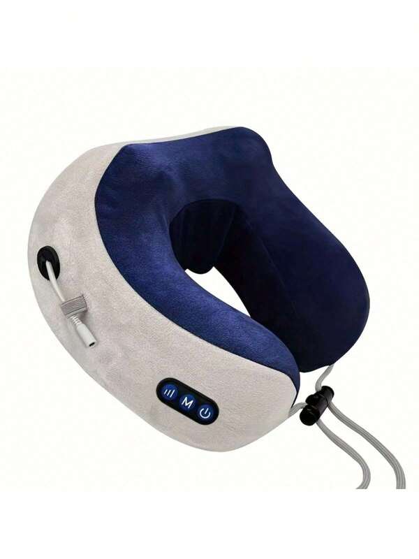 Oreiller de massage électrique en forme de U, détente des muscles, simulation du massage du cou et des mains, repos à la maison, travail de bureau, oreiller de massage longue distance en voiture, cadeau pour les femmes, les hommes et les familles, capacité de la batterie 1200 mAh