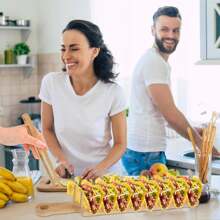 Soporte de bambú para calentar y mantener tortillas, que acomoda 8 tortillas blandas o duras, organizador de dispensador de tortillas