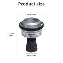 9.5cm Caliber Metal And Glass Hookah Bowl, Non-Slip Base, Detachable Design, Compatible With Most Hookah Pipes, Suitable For Home And Party Use, Easy To Clean - one-size - View 6