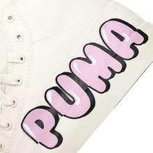 Puma 男鞋女鞋运动鞋Bari Mid Logo帆布鞋舒适鞋子轻便耐磨日常休闲鞋387235 - 白色 - 查看 7