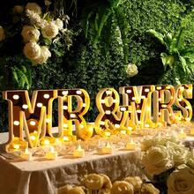 8.6 Inch LED Mr&Mrs/Bar Light Up Decor For Proposals | Will You Marry Me Sign With Romantic Ambiance – Ideal For Engagement, Wedding & Special Moments - Letter Lights - View 4