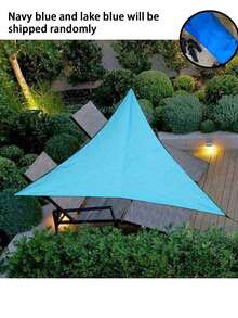3/1pc Folding Waterproof Triangle Sun Shade Sail Canopy For Outdoor Activities Backyard Awning Camping Tents Shade Cloth, Shade Sail, Sun Shade Sail Triangle Waterproof For Patio Yard Deck Pergola Outdoor Sun Sail Shade 98% UV Block Sunshade - Multicolor - View 4