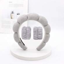 1/3 Pcs Spa Headband For Washing Face Wristband Set, Skincare Makeup Headbands For Women, Bubble Make Up Headbands Teen Girl Gifts