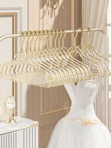 5pcs Transparent Acrylic Multi-Function Clothing Hangers, Home Use