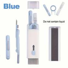 1pc 7-In-1 Wireless Earbuds Cleaning Kit: Earbuds Cleaning Pen, Keyboard Cleaner, Earbuds Cleaning Brush, Laptop Screen, Keyboard & Headphone Cleaning Set, Multi-Function Cleaning Tool, Keycap Puller, Random Color