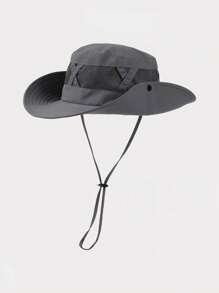 1 pièce Chapeau de seau femme chapeau de cow-boy unisexe chapeaux de soleil réglable profil bas non structuré couleur unie pour hommes femmes pour voyages extérieurs cadeaux