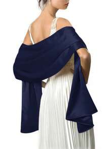 Elegant Women Shawls Wraps For Evening Dresses Bridal Bridesmaid Wedding Shawl Solid Color Party Capes Decoration Scarf