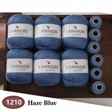 6 Stück weiches & warmes Garn für DIY Häkelmützen und -schals, 300g + 120g Gesamtgewicht