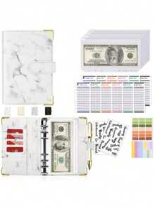 Budget Cash Envelopes For Cash Management, Budget Organizer Cash Envelopes A6 With Zipper Leather Budget Binder - Multicolor - View 10