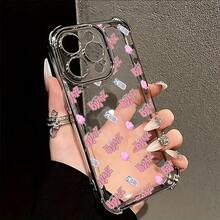 Funda de Teléfono de Muñeca de Dibujos Animados Linda, Adecuada para 16 15 14 13 12 11 Pro X XR XSMAX 8 Plus, Cubierta Trasera Transparente Suave a Prueba de Golpes - Colores mixtos - Ver 6