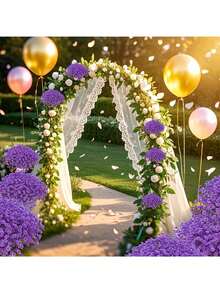 1/6/12PCS 11.41Inch Artificial Star Flowers, Artificial Star Bouquet, Autumn Artificial Flower Decoration, Summer Decoration, Stars, Wedding Decoration, Wedding Hand Bouquet, Wedding Background Decoration, Home Decoration, Bedroom Living Room Decoration - Purple - View 4