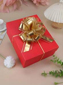 Hand Pull Bow, Gift Wrap Bow, Party Birthday Gift Wedding Ribbon Bow For Boxes Or Floral Decorations, Gift Holiday Decorations, Car Chair Decorations, Large Bow, Red Gift Bow, Fabulous Butterfly Flower Decorations For The Wedding Season, Easter Gift, Party, Birthday Gift, Wedding Ribbon Bow For Boxes Or Floral Decorations, Anniversary Gift Decoration