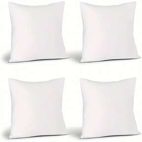 1 pezzo Inserto per cuscino da lancio di tutte le taglie, cuscino imbottito in microfibra ultra morbida e rinnovabile per decorazione della casa letto e divano (1 pezzo, bianco)