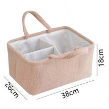 尿布收纳篮，儿童零食收纳盒，桌面收纳篮，玩具收纳篮（内衬布料颜色随机） - 彩色 - 查看 7