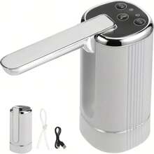 Foldable Digital Water Dispenser Pump - Touch Screen, Fingerprint Recognition, Mineral Water Compatible, Household Bottled Water Solution - Easy To Use And Clean