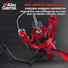 ABUGARCIA Carretes de pesca Black Max SX de Abu Garcia 2025, con bobina de metal, relación de engranaje 5.2:1, recambio de manija