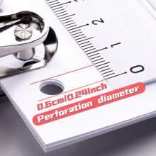 1pc Office Plastic Bag Metal Paper Hole Punch School Supplies,Back To School