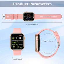 2025 Latest Smart Watch, 2.05" Full Touchscreen, Stylish Health & Fitness Smartwatch With Metal Body, Wireless Calling & Message Alerts, Multi-Sport Modes Like Running, Climbing, Pedometer. Great Gift For Holidays!