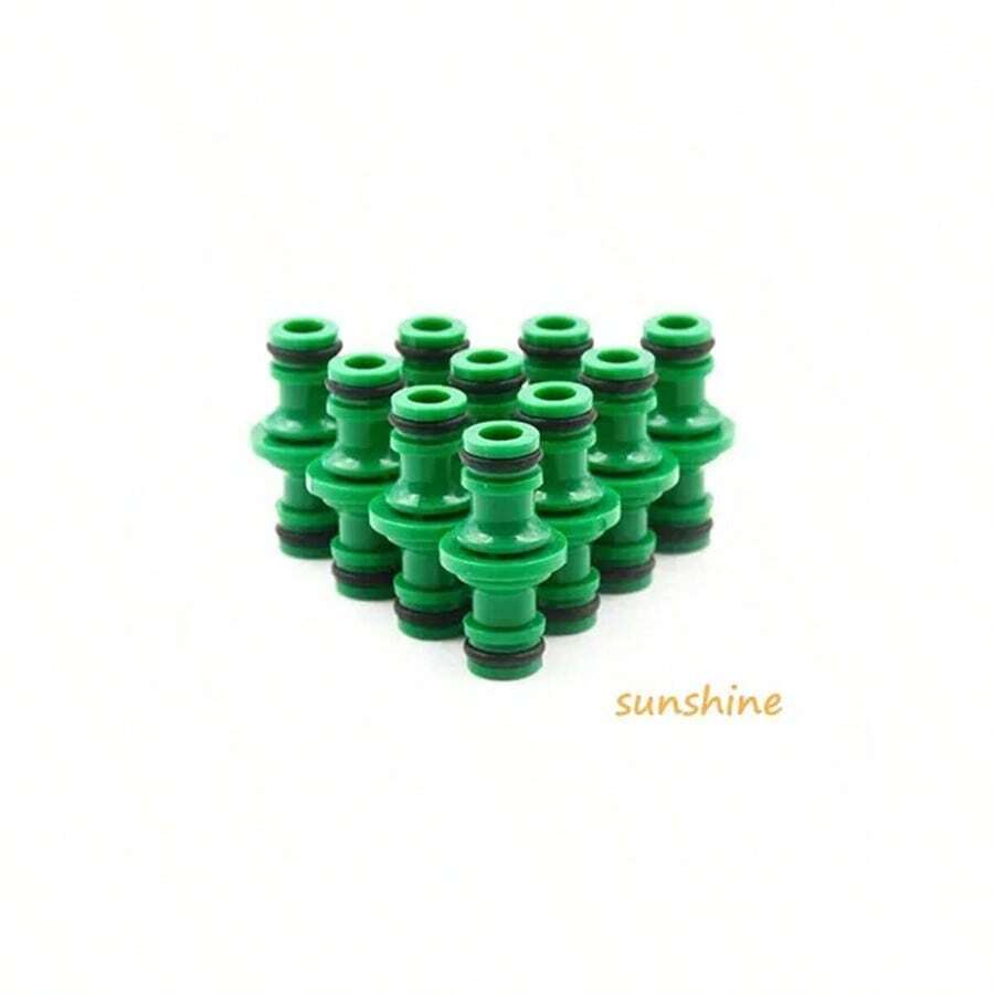 PC5pcs Home Garden Flower Irrigation Water Pipe Splitter Plastic Hose Quick Coupling Hose Nipple Connector - Multicolor - View 1