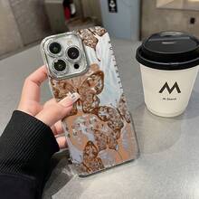 Funda para teléfono (1 unidad) con degradado de gasa multicolor, tecnología IMD Laser. Compatible con todas las series 16/15/14/13/12/11, 13/14 Pro/15 Plus/16 Pro. Incluye protector de lente. Diseño híbrido clásico a prueba de golpes. - Colores mixtos 1 - Ver 3