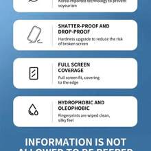 5 piezas Protector de pantalla de vidrio templado antibiótico de cobertura completa para 16E 16 15 13 11 14Pro Max
