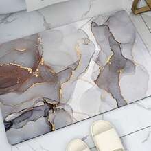 Super Absorbent Bathroom Mat Diatomaceous Earth Soft Anti Slip Toilet Floor Mat Bathroom Entrance Mat 40X60 /50x80/ 60X90cm 1PC Back To School Entryway Decor Bathroom Kitchen Decor - Multicolor - View 2