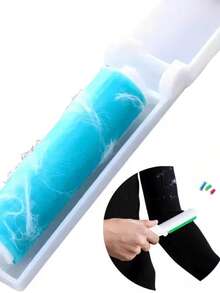 Kit 2 peças Mini Rolo Tira Pelos lavavél Reutilizável Portátil