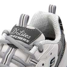 Skechers 女士D'LITES 1.0休闲系带运动鞋，户外运动，日常通勤，舒适轻便运动休闲鞋149906-BKGY - 黑色/灰色 - 查看 7