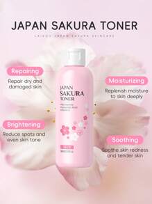 LAIKOU 1Pc Hydrating & Brighten LAIKOU Sakura Facial Toner, 160ml Pore Shrinking Hydrating Toner Deep Nourishing Skin Toner For Women, Mom, Wife, Sister, Teen, Girl Friend Skin Care Gifts For Girl Friend SPA Self Care