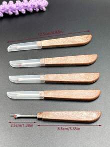 Brown Color Seam Ripper, Quick Seam Remover, Embroidery Unpicker, Cutting Tool For Cross Stitch, DIY Threadcutting Tool, Household Sewing Supplies - Brown - View 8