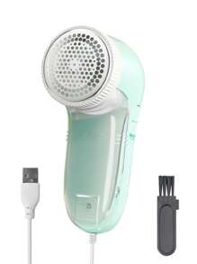 Quitapelusas Eléctrico Para Ropa Y Suéter, Con Cuchilla De Acero Inoxidable Reemplazable Y Cable De Alimentación, Perfecto Para Quitar Pelusa Y Pelusas (1 Pieza Verde)