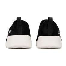Skechers 女士休闲轻便一脚蹬步行鞋，户外运动日常通勤舒适轻便运动鞋 15637-BKW - 黑色/白色 - 查看 3
