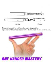 SOUGAYILANG Multi-Color Mini Pen - Style Fishing Rod Kit With 5.1:1 Gear Ratio And Ceramic Ring Guides Portable High - Hardness Telescopic Pen Fishing Rod Combo With Stainless Steel Guides And Anti - Twist Roller With Anti - Corrosion Gears For Saltwater & Freshwater