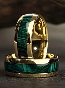 1 pieza de anillo de boda/compromiso de acero inoxidable de 8 mm de estilo bohemio para mujer con incrustación de patrón de granate rojo, cómodo, elegante y versátil, adecuado para fiestas, bodas y joyería de aniversario