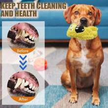 Plush Dog Toy With Monster Design, Featuring Sound Bubble And Crinkle Paper For Interactive Play, Suitable For Indoor And Outdoor Use, Pet Dental Chew Toy, Monster-Themed Gift For Dogs & Cats For Halloween And Christmas